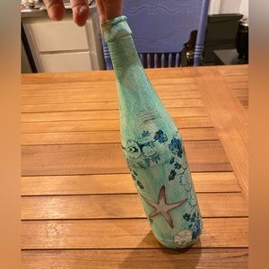 Painted Glass Bottle